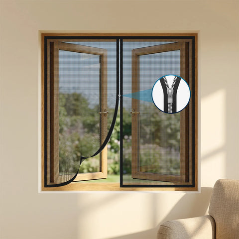 (Free Deliverey) Mosquito Door And Window Net Mesh Screen – Magnetic Hands Free Closer